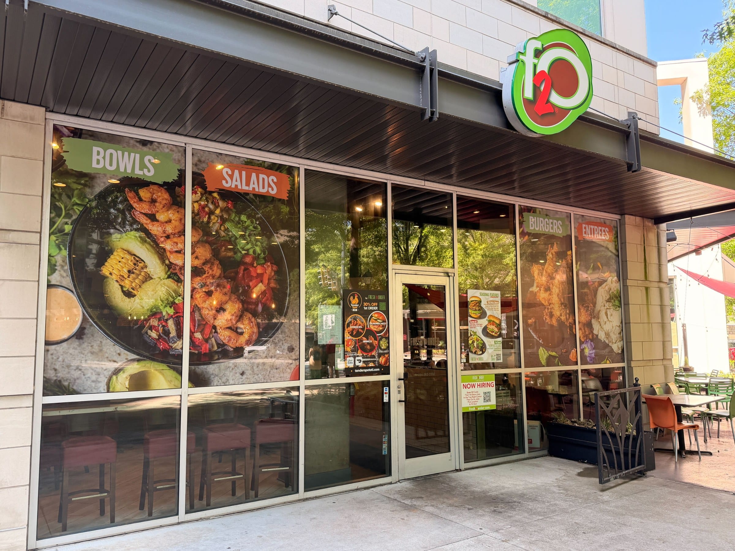 Window graphics food imagery, Fresh To Order, by High Stakes Creative