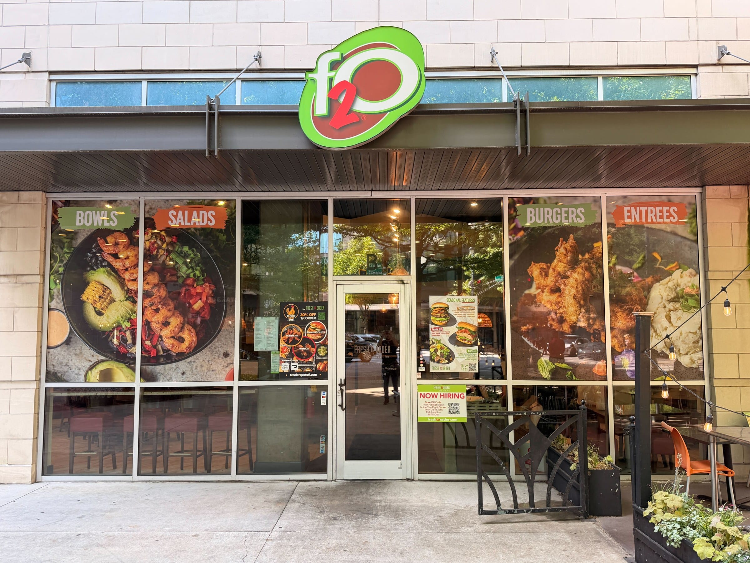 Window graphics food imagery, Fresh To Order, by High Stakes Creative