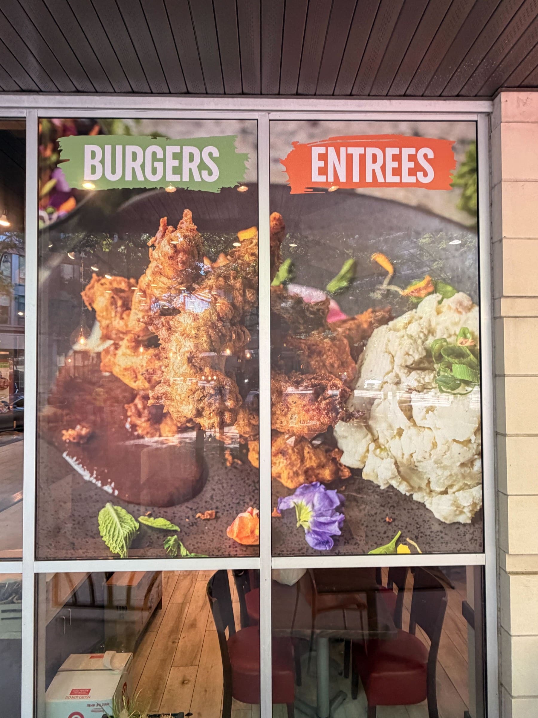 Window graphics food imagery, Fresh To Order, by High Stakes Creative