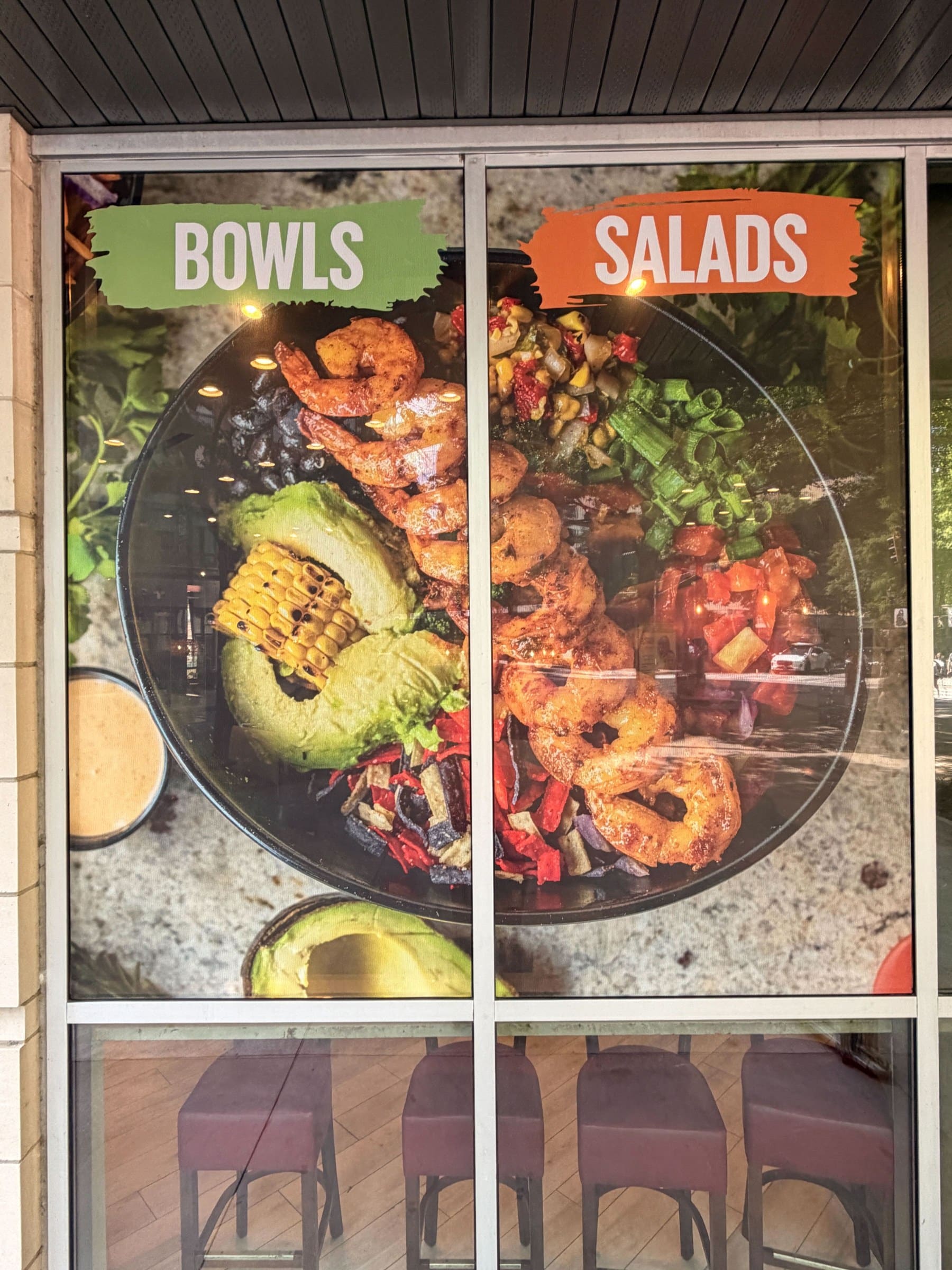 Window graphics food imagery, Fresh To Order, by High Stakes Creative