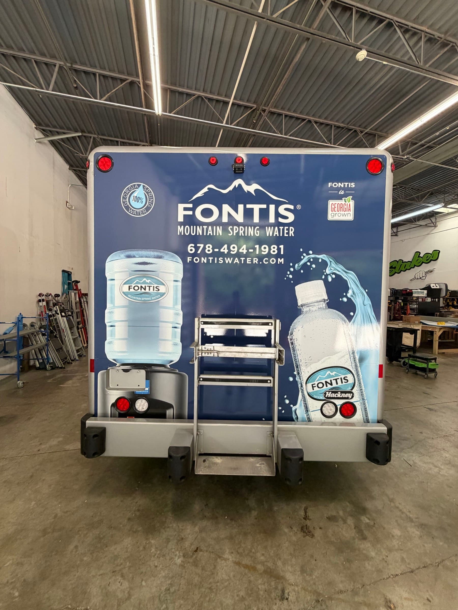 Box truck wrap, Fontis Mountain Spring Water, Marietta, GA, by High Stakes Creative