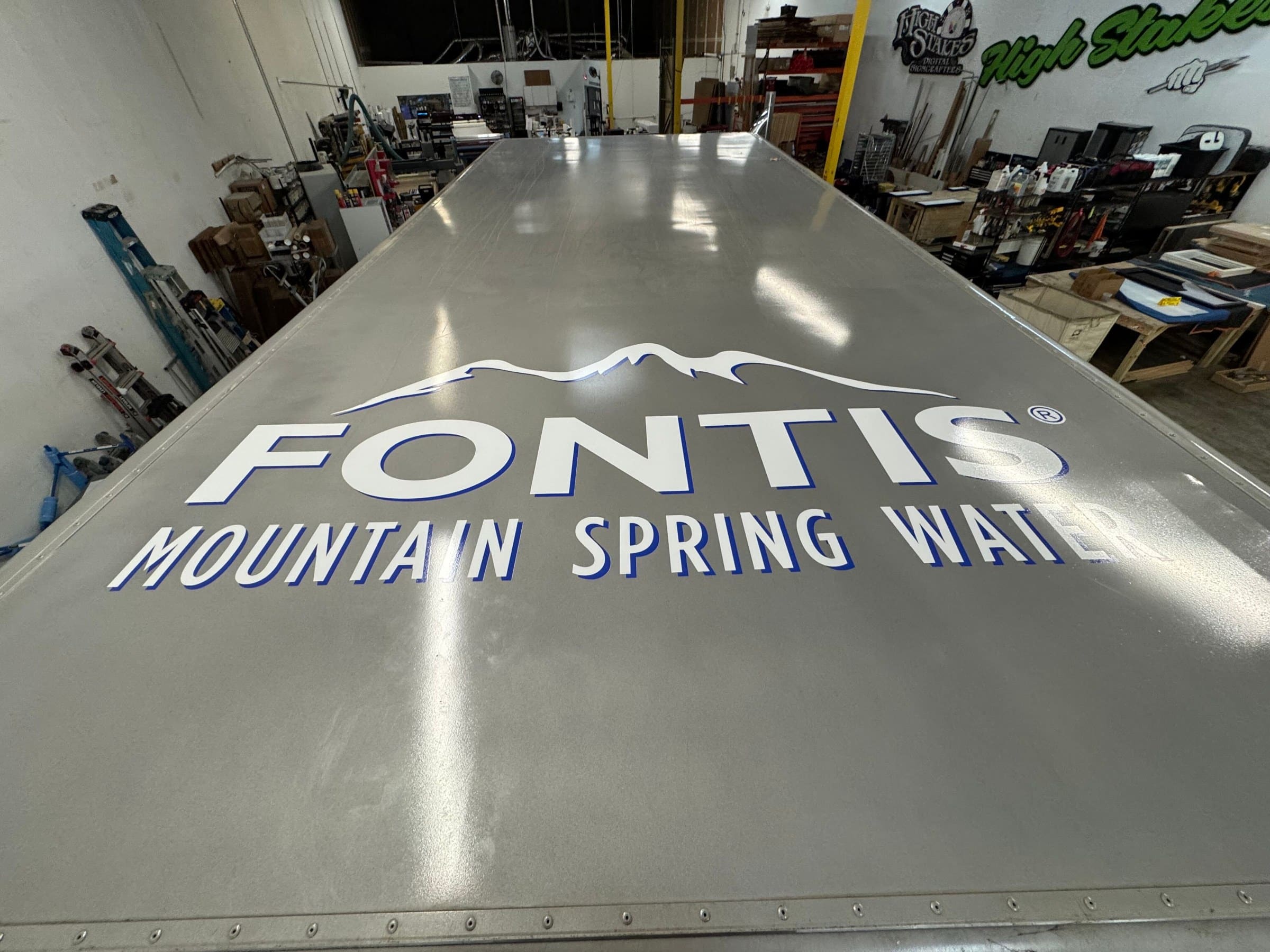 Ford Transit Connect hood/van graphics, Fontis Mountain Spring Water, Marietta, GA, by High Stakes Creative