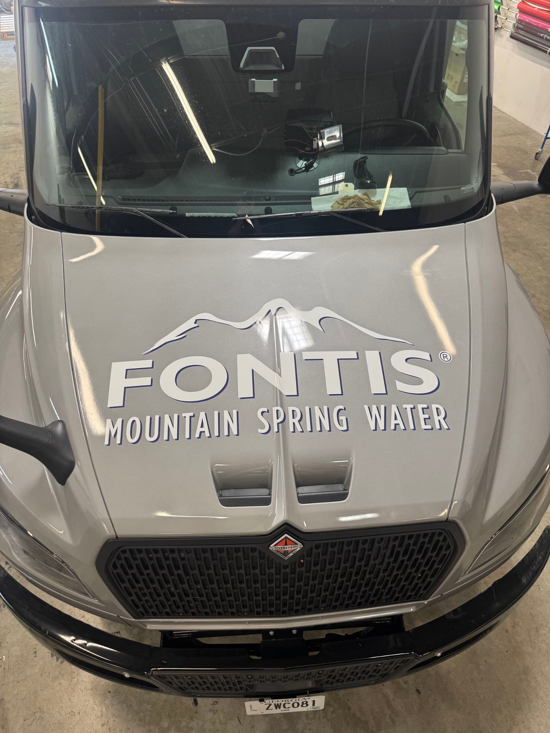 Ford Transit Connect hood/van graphics, Fontis Mountain Spring Water, Marietta, GA, by High Stakes Creative