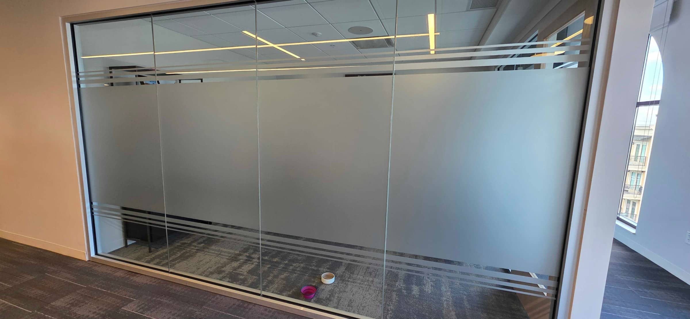 Frosted glass conference room, Howard Capital Management, Roswell, GA, by High Stakes Creative