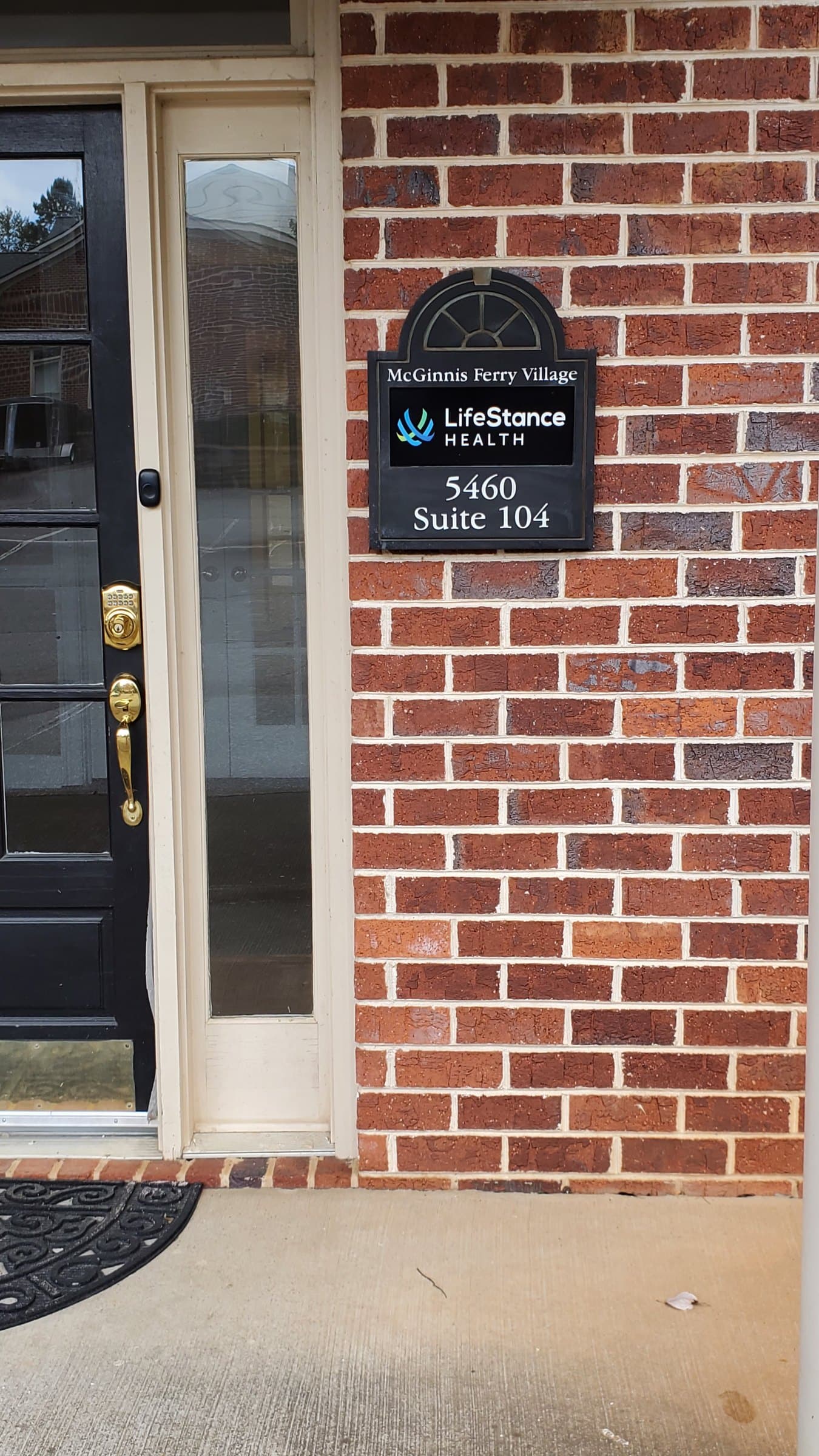 Suite entry sign, LifeStance Health, Alpharetta, GA, by High Stakes Creative