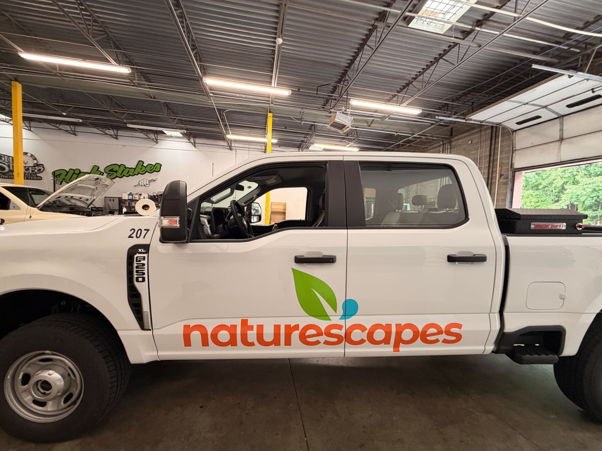 Ford F-250 truck graphics, NatureScapes, Atlanta, GA, by High Stakes Creative