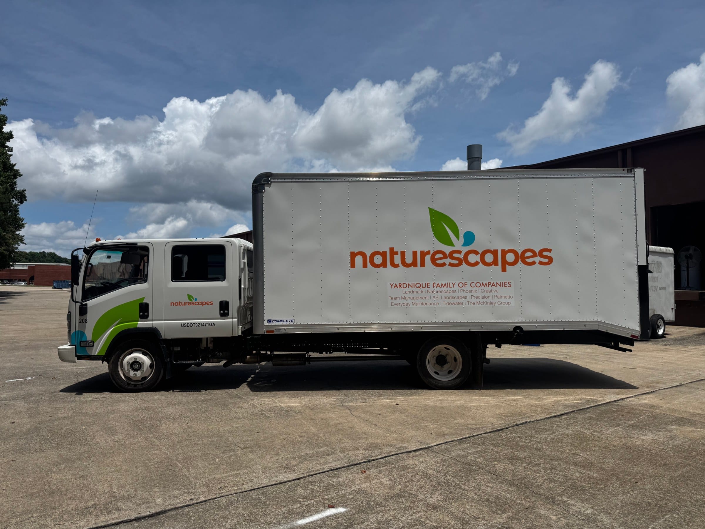 Isuzu box truck graphics, NatureScapes, Atlanta, GA, by High Stakes Creative