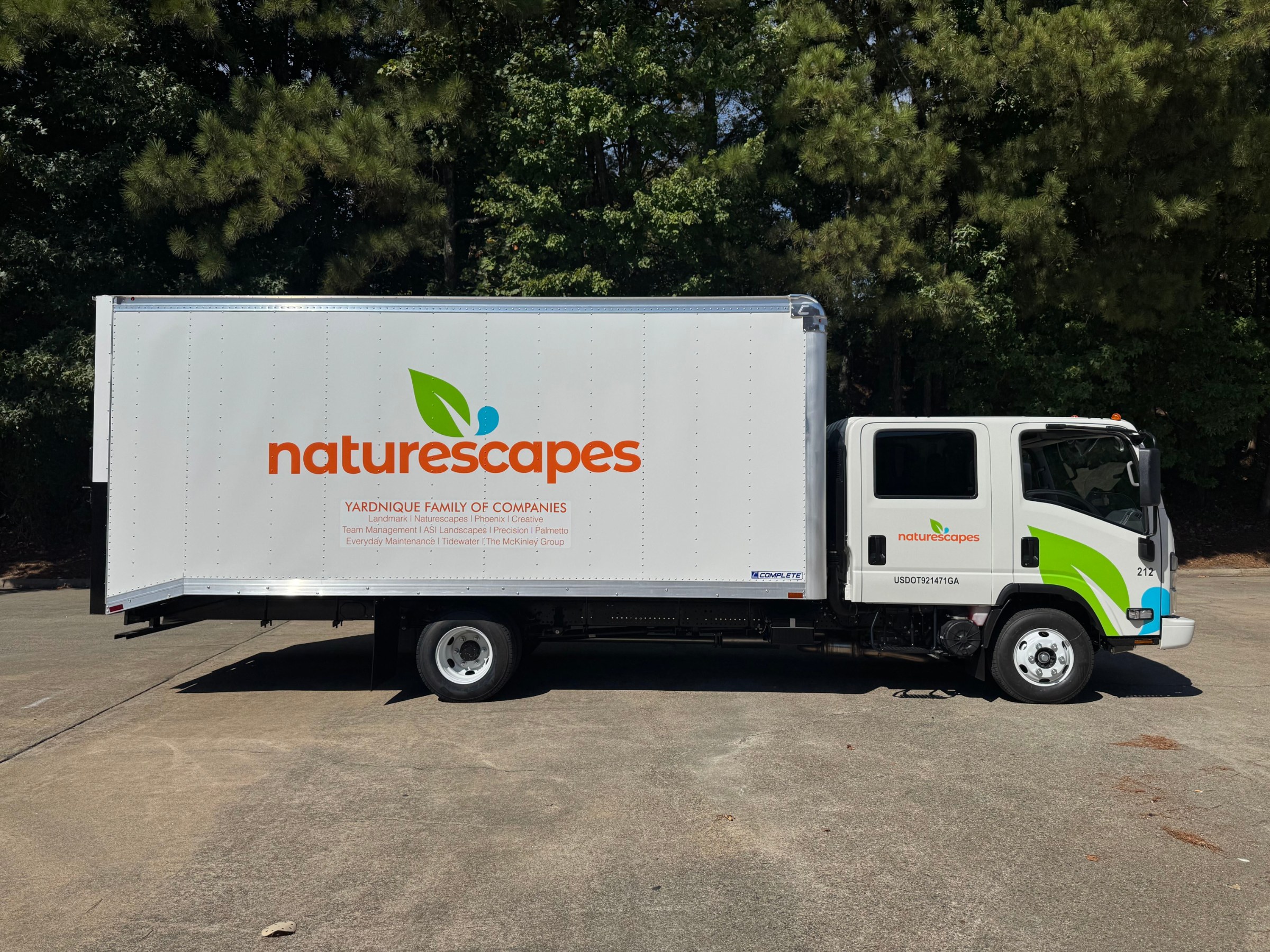 Isuzu box truck graphics, NatureScapes, Atlanta, GA, by High Stakes Creative