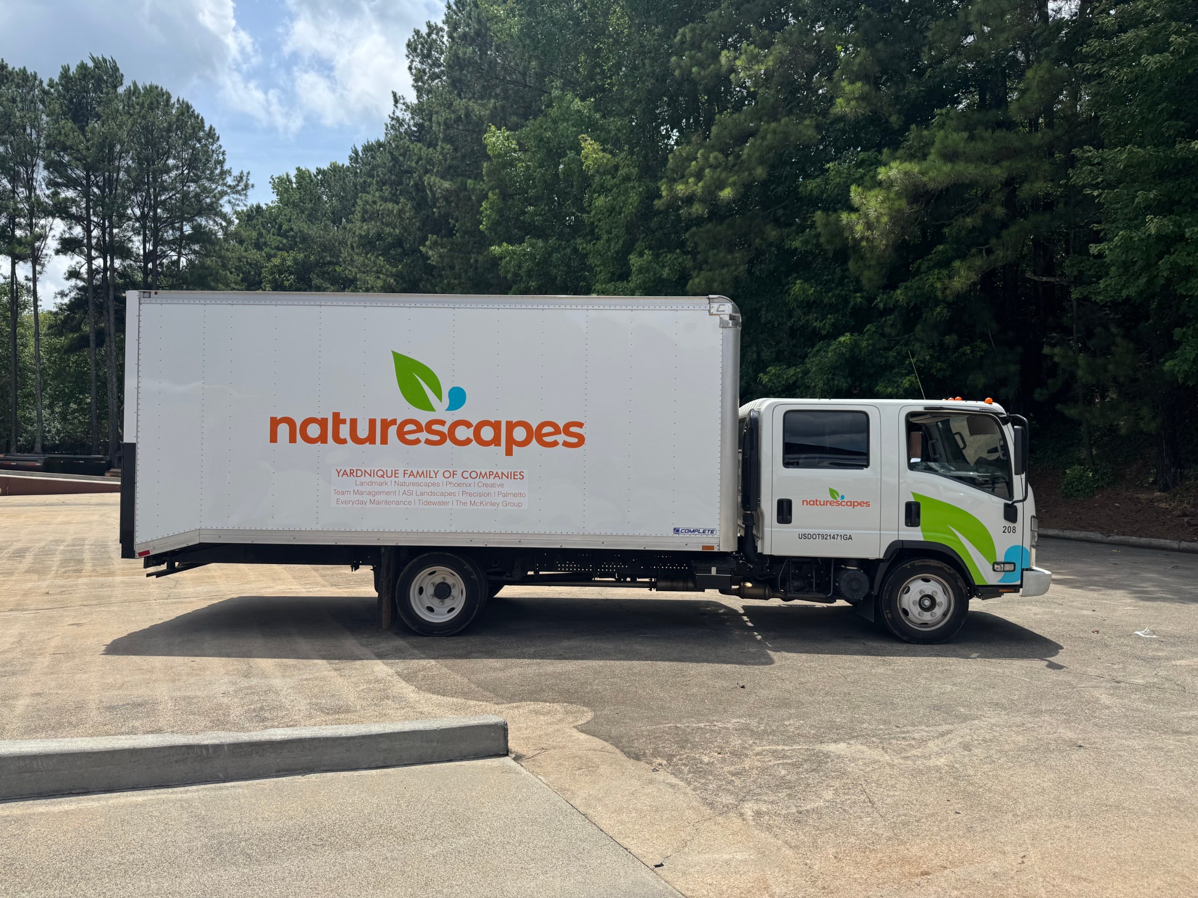 Isuzu box truck graphics, NatureScapes, Atlanta, GA, by High Stakes Creative