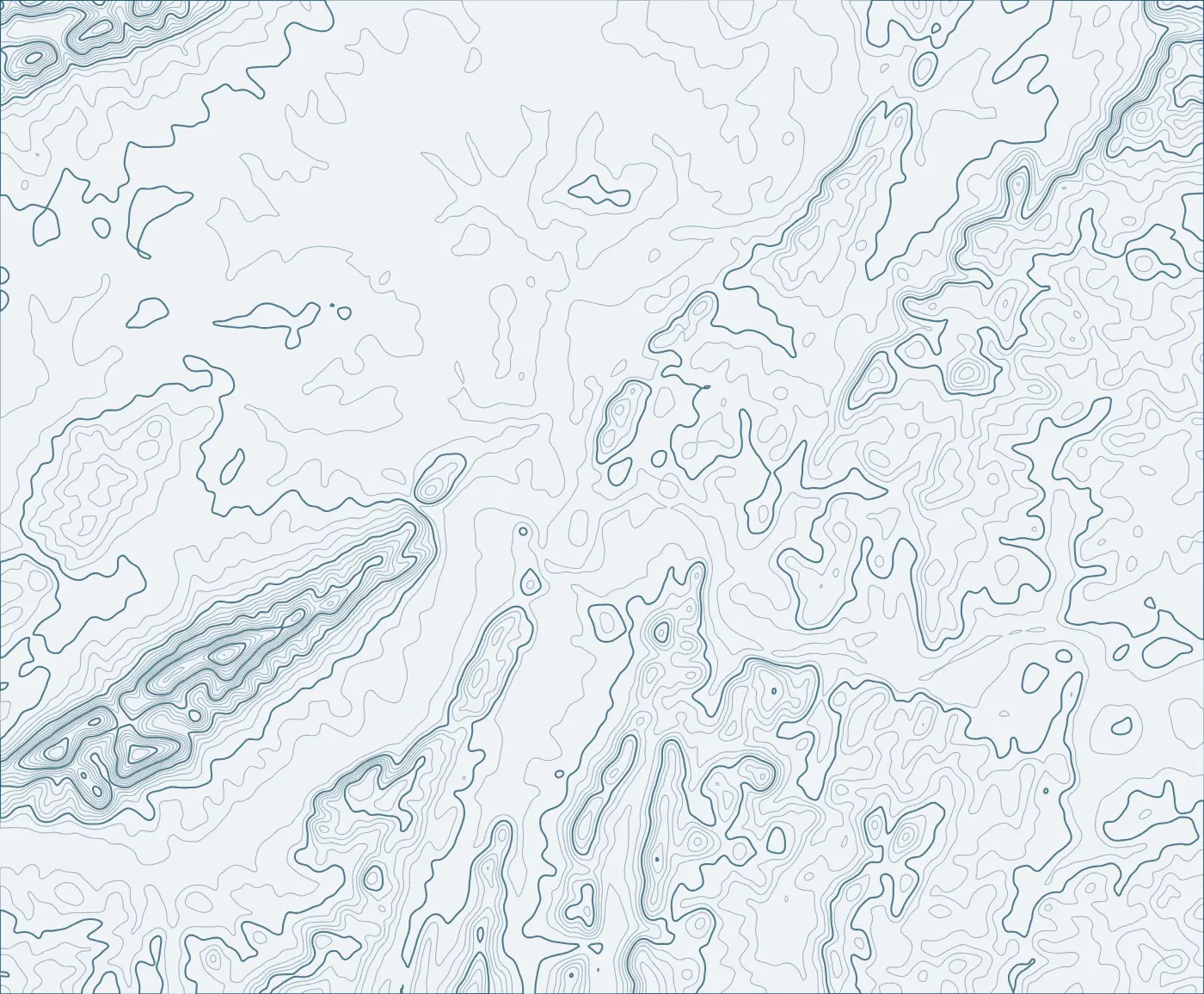 Topographic line map around Rome, Georgia