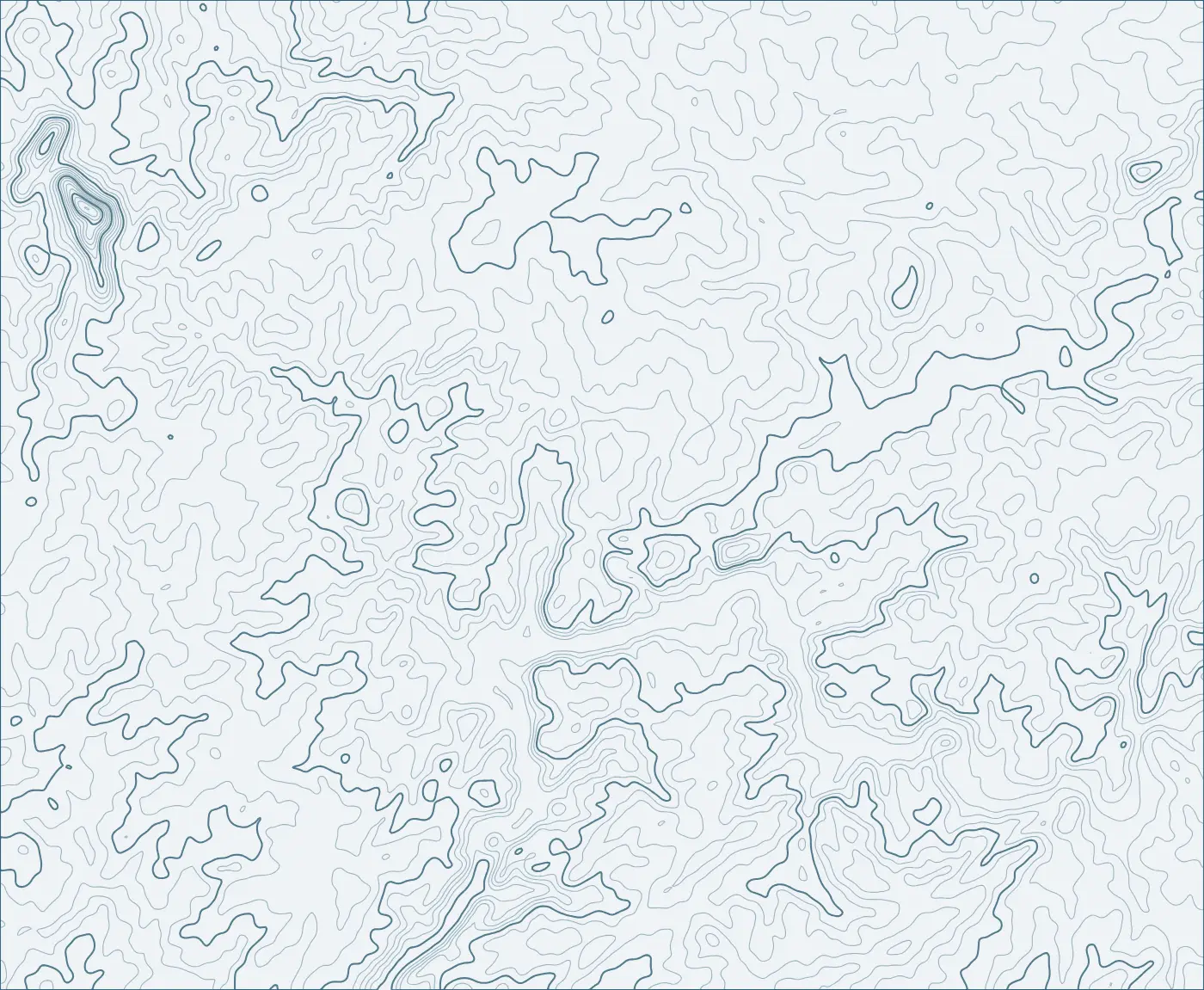 Topographic line map around Roswell, Georgia