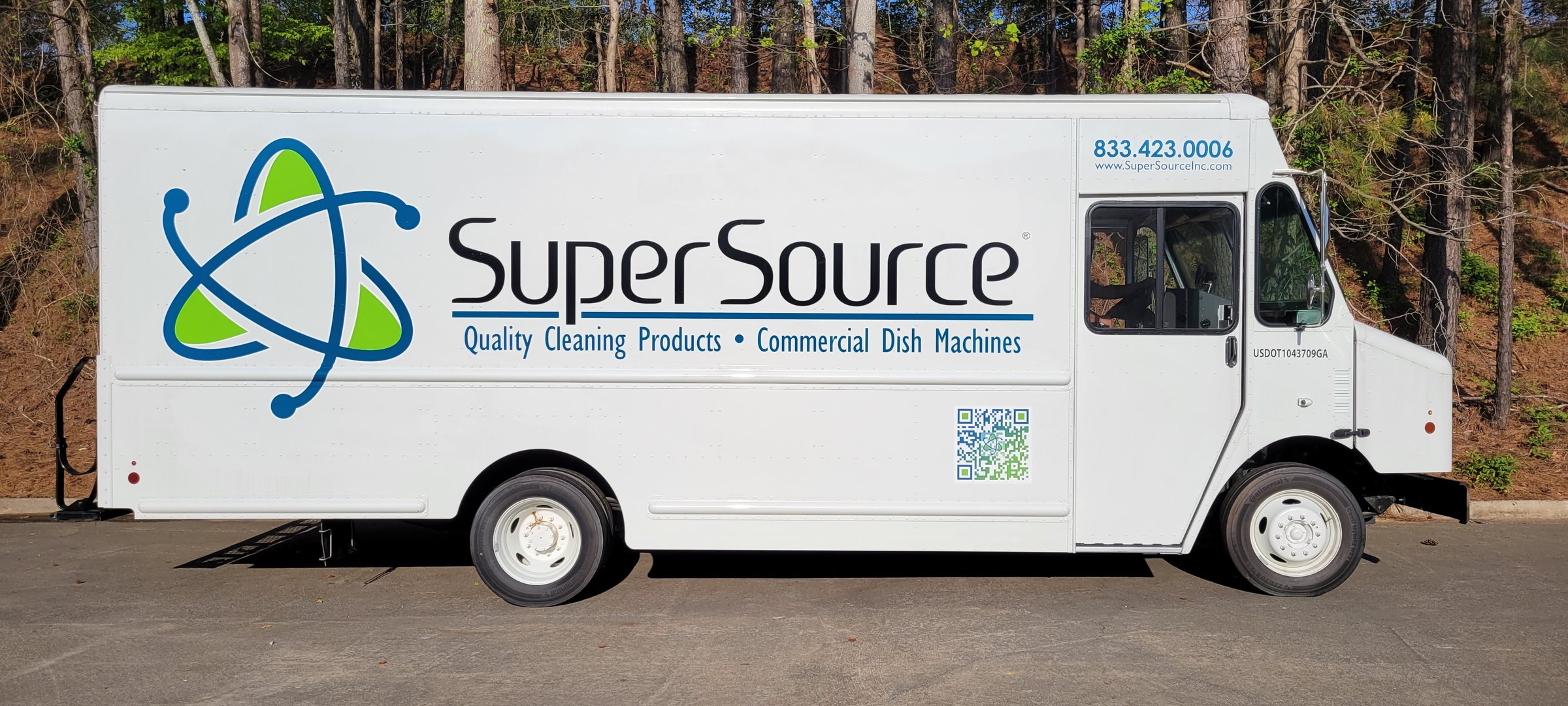 Step van fleet graphics, driver side, Super Source, by High Stakes Creative